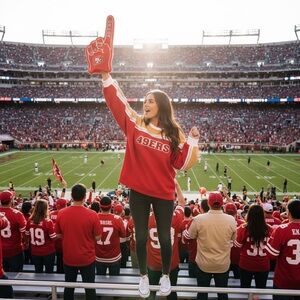 NFL 49ers Red & Gold Crewneck Sweatshirt New with Tags